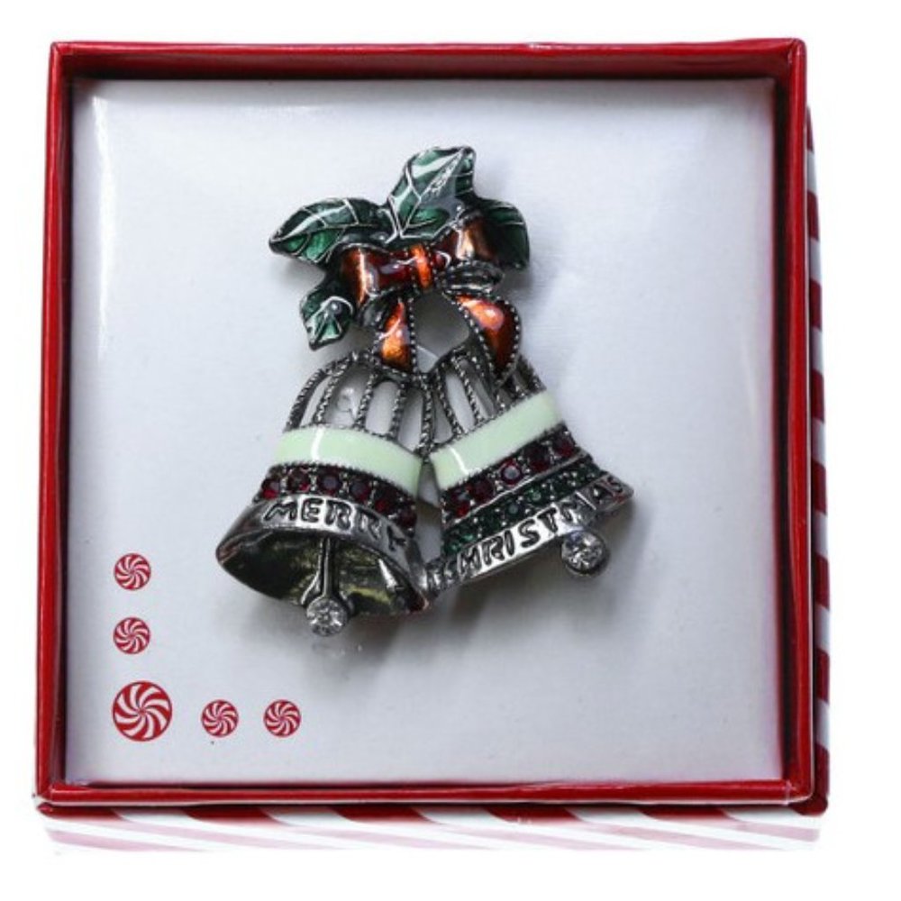Holiday Bell Brooch